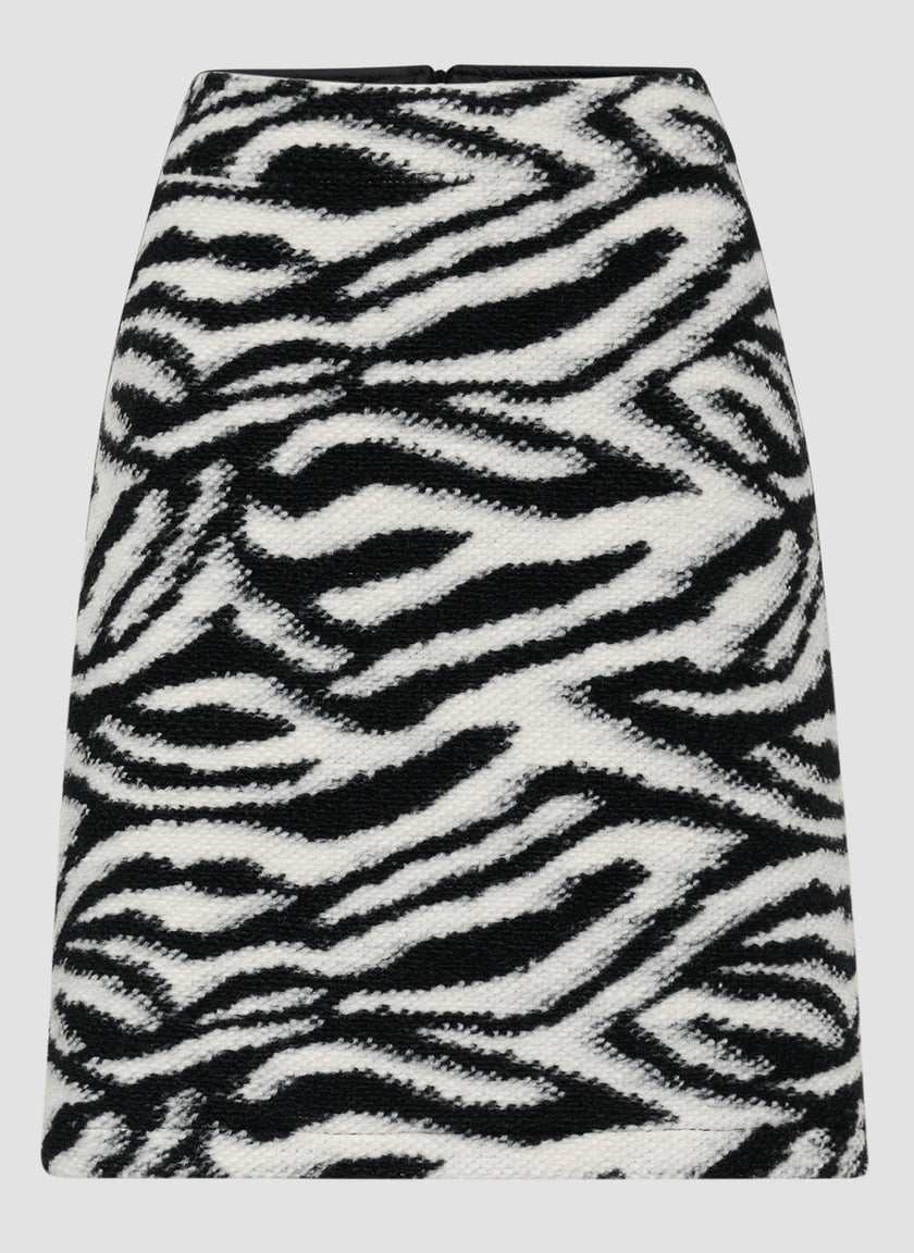 Minirock - Zebra Noir