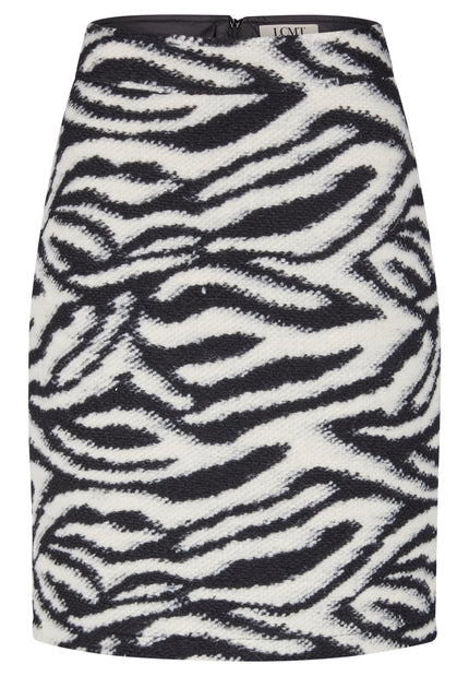 Minirock - Zebra Noir