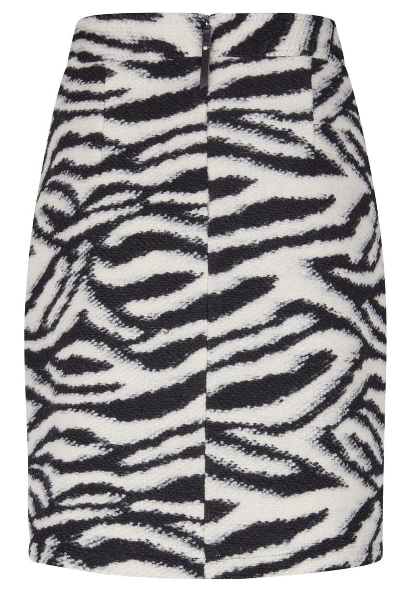 Minirock - Zebra Noir