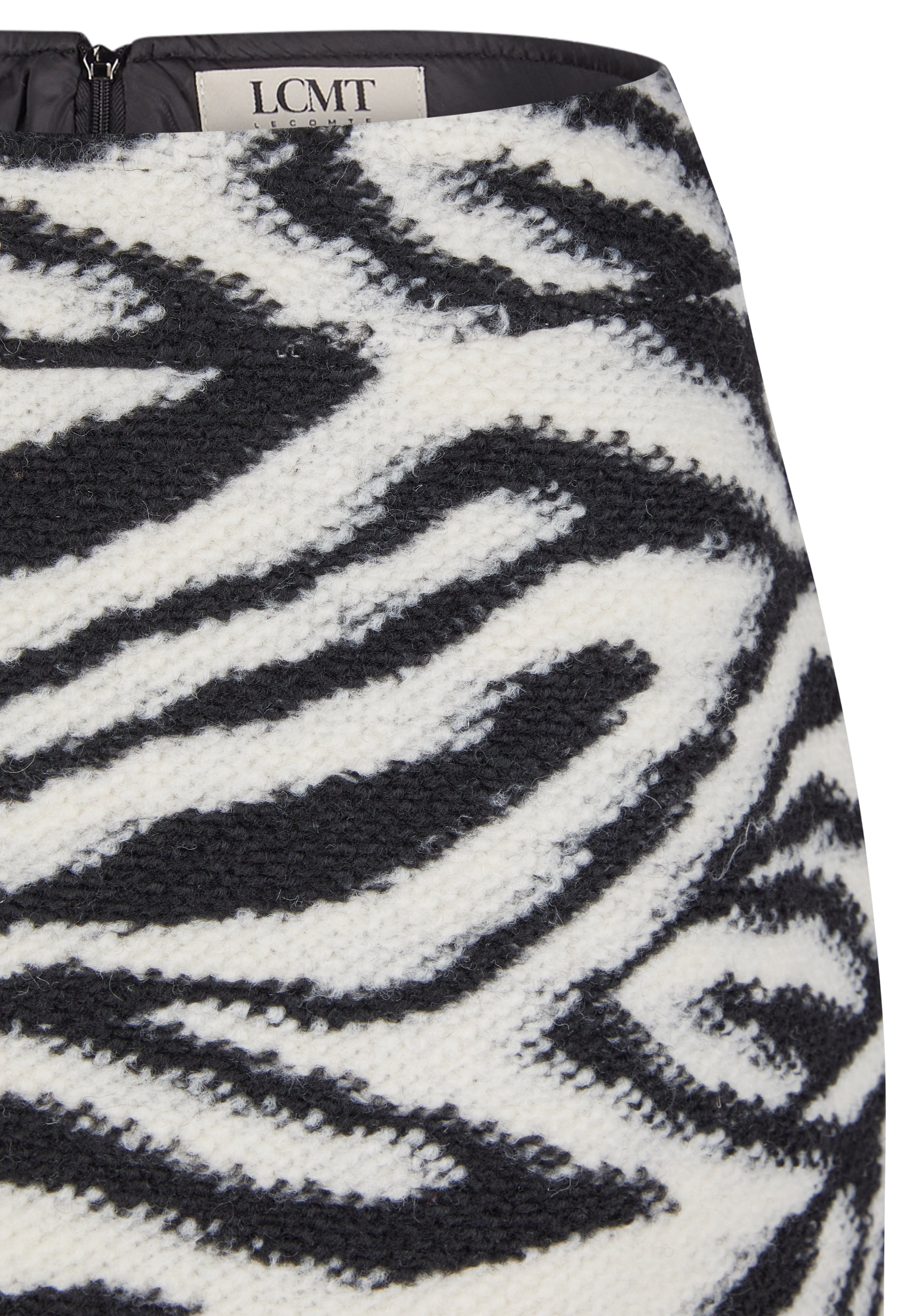 Minirock - Zebra Noir