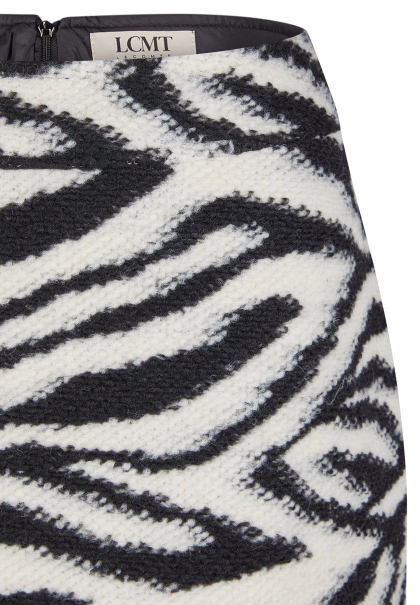 Minirock - Zebra Noir