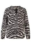 Bluse - Zebra Noir