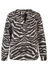 Bluse - Zebra Noir