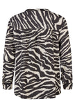 Bluse - Zebra Noir