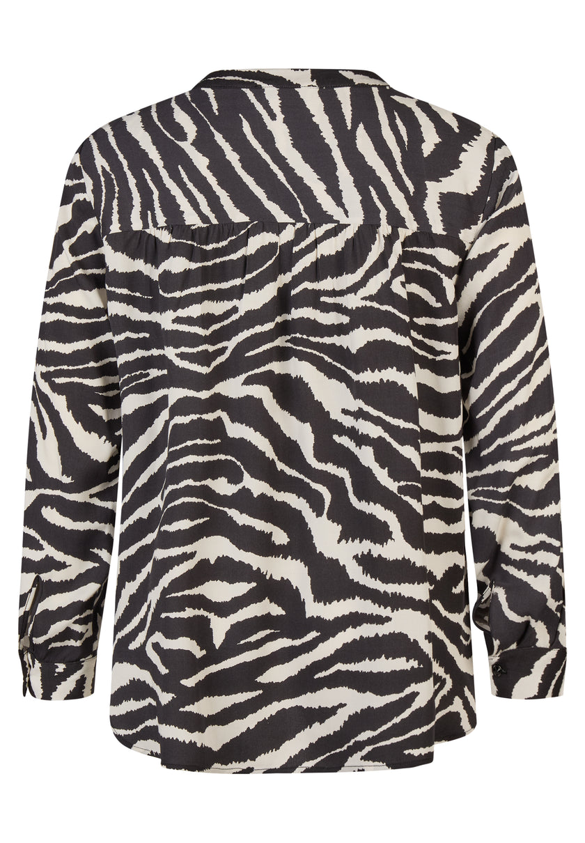 Bluse - Zebra Noir