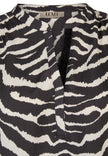 Bluse - Zebra Noir