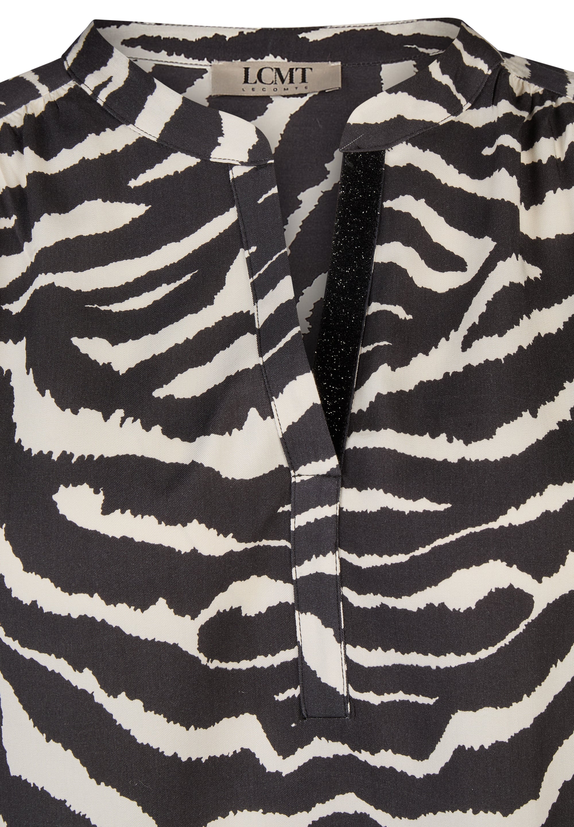 Bluse - Zebra Noir