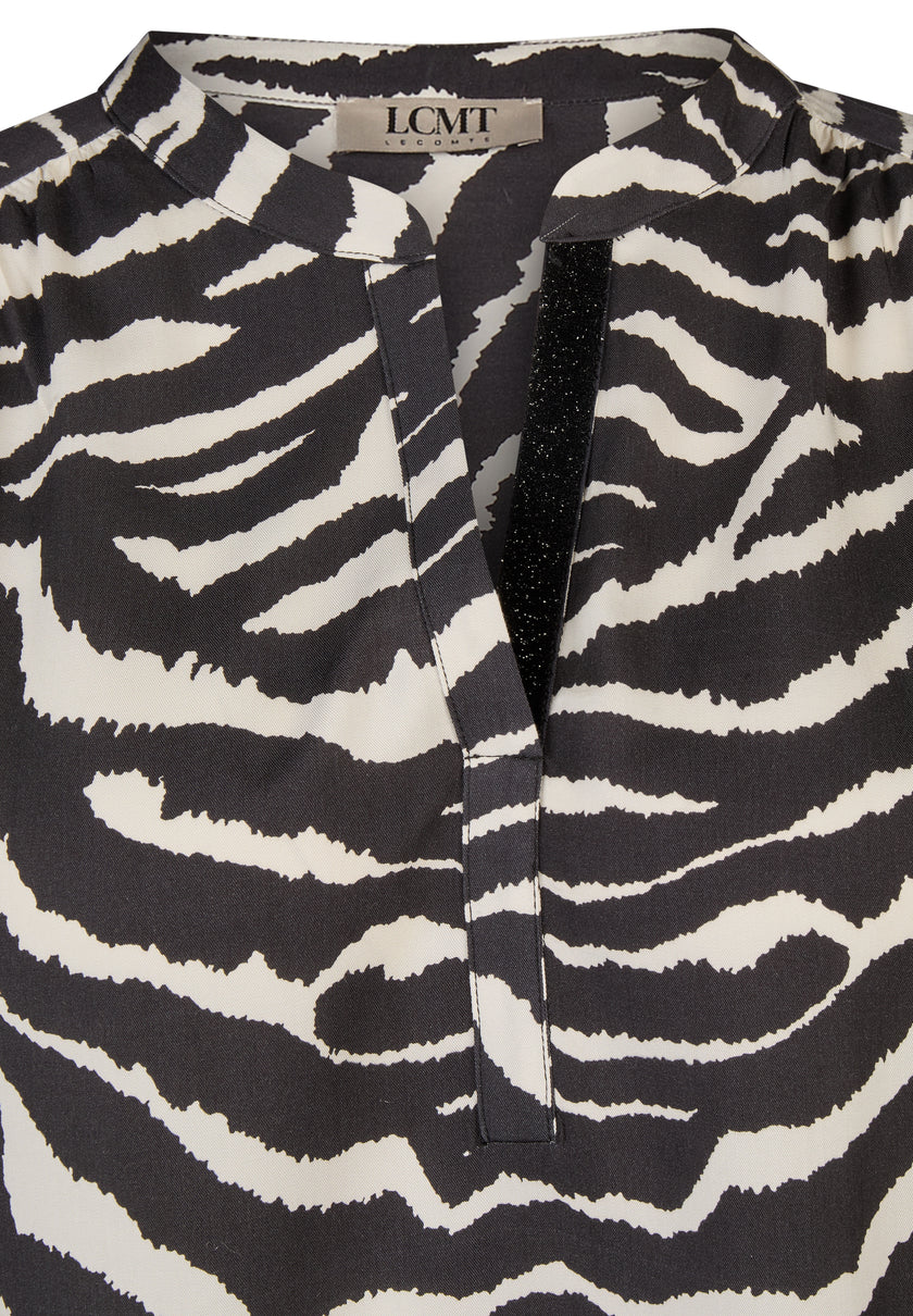 Bluse - Zebra Noir