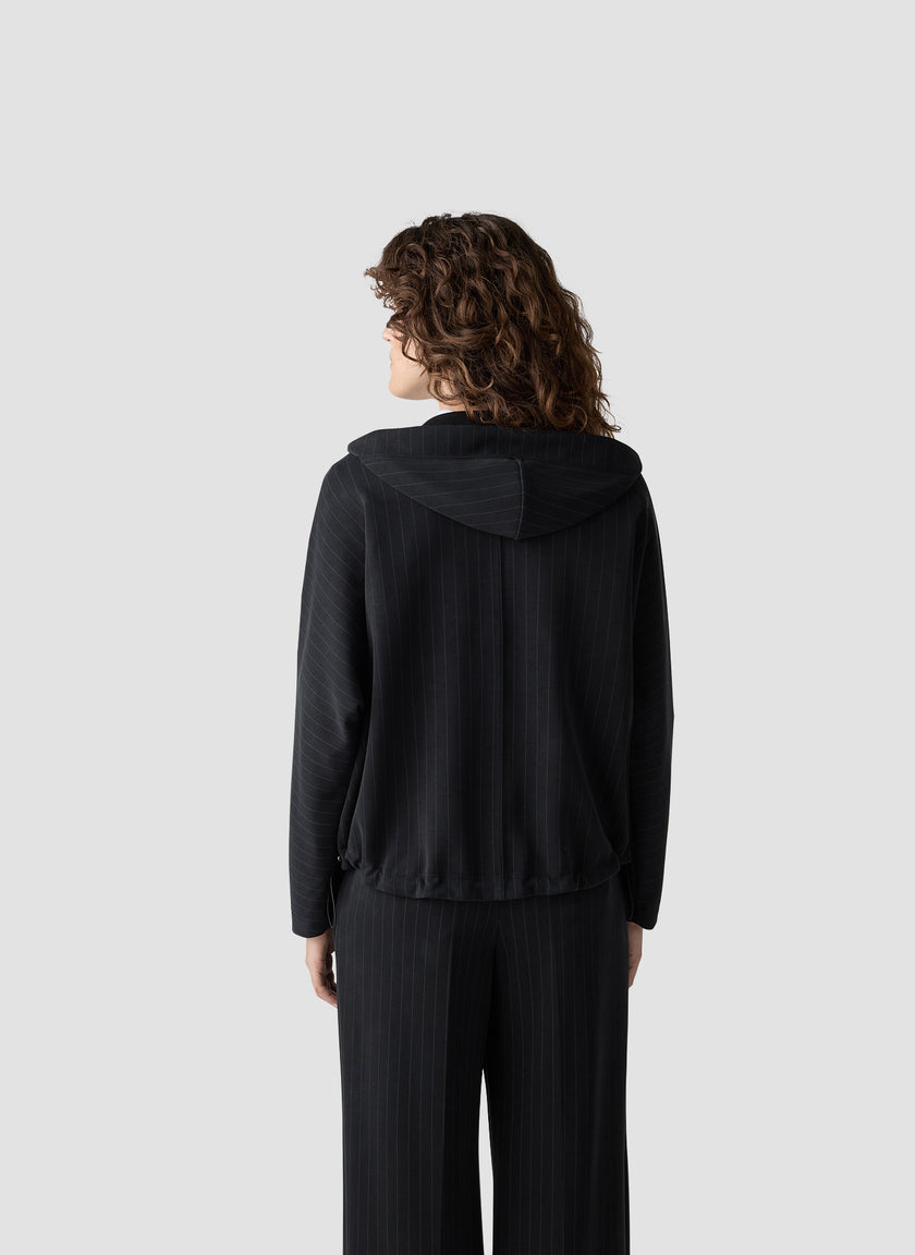 Langarmshirt - Zebra Noir