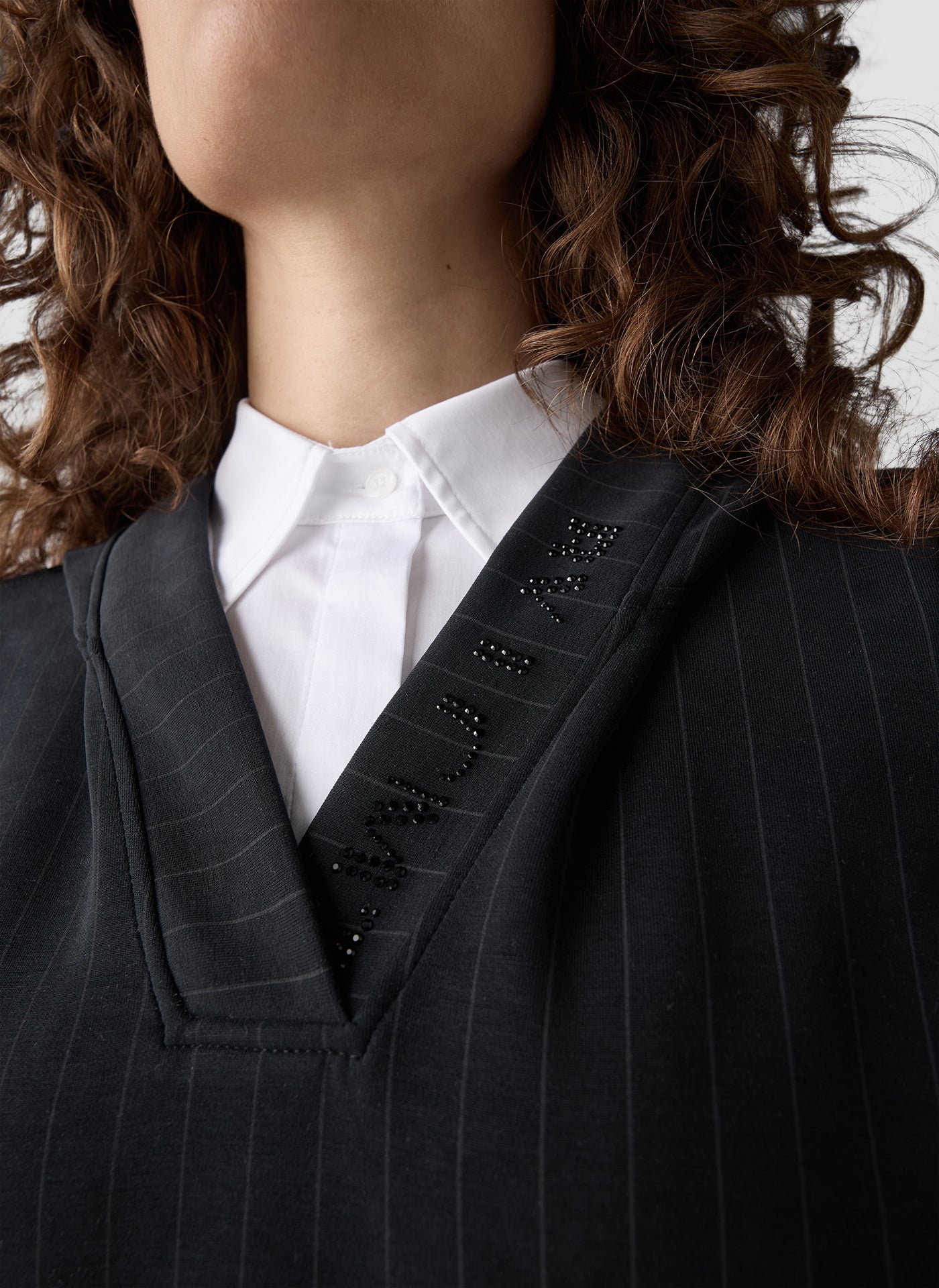 Langarmshirt - Zebra Noir