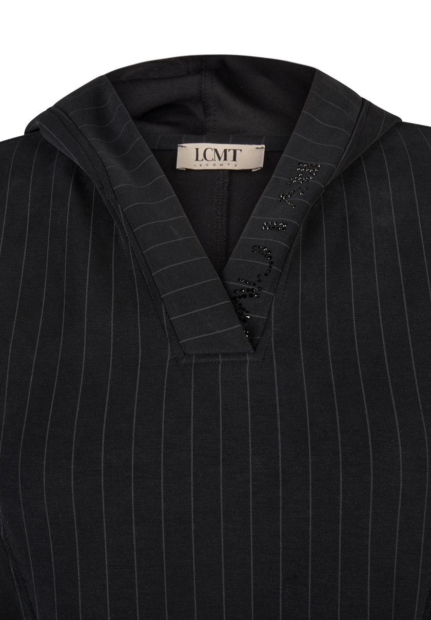 Langarmshirt - Zebra Noir