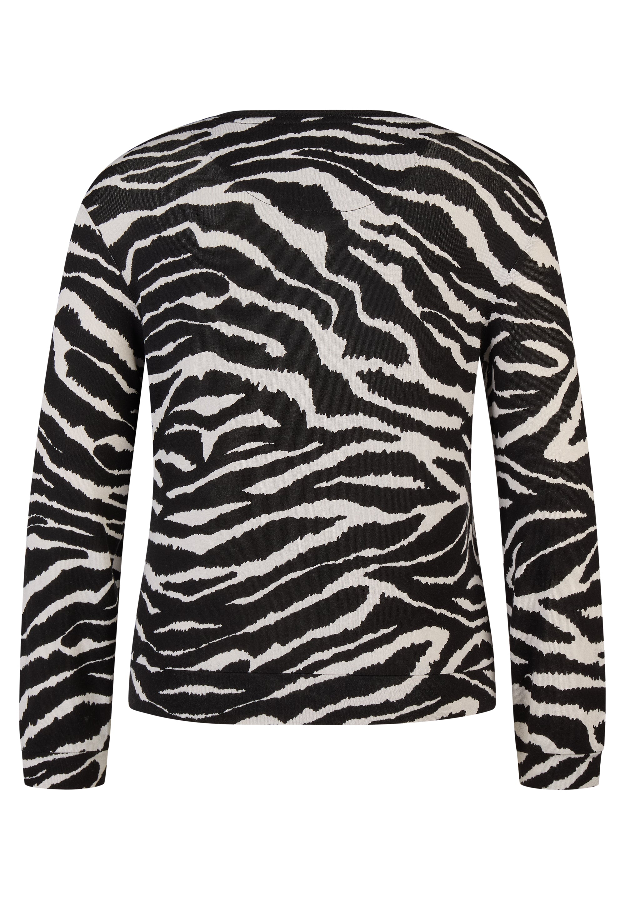 Langarmshirt - Zebra Noir