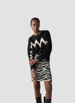 Strickpullover - Zebra Noir