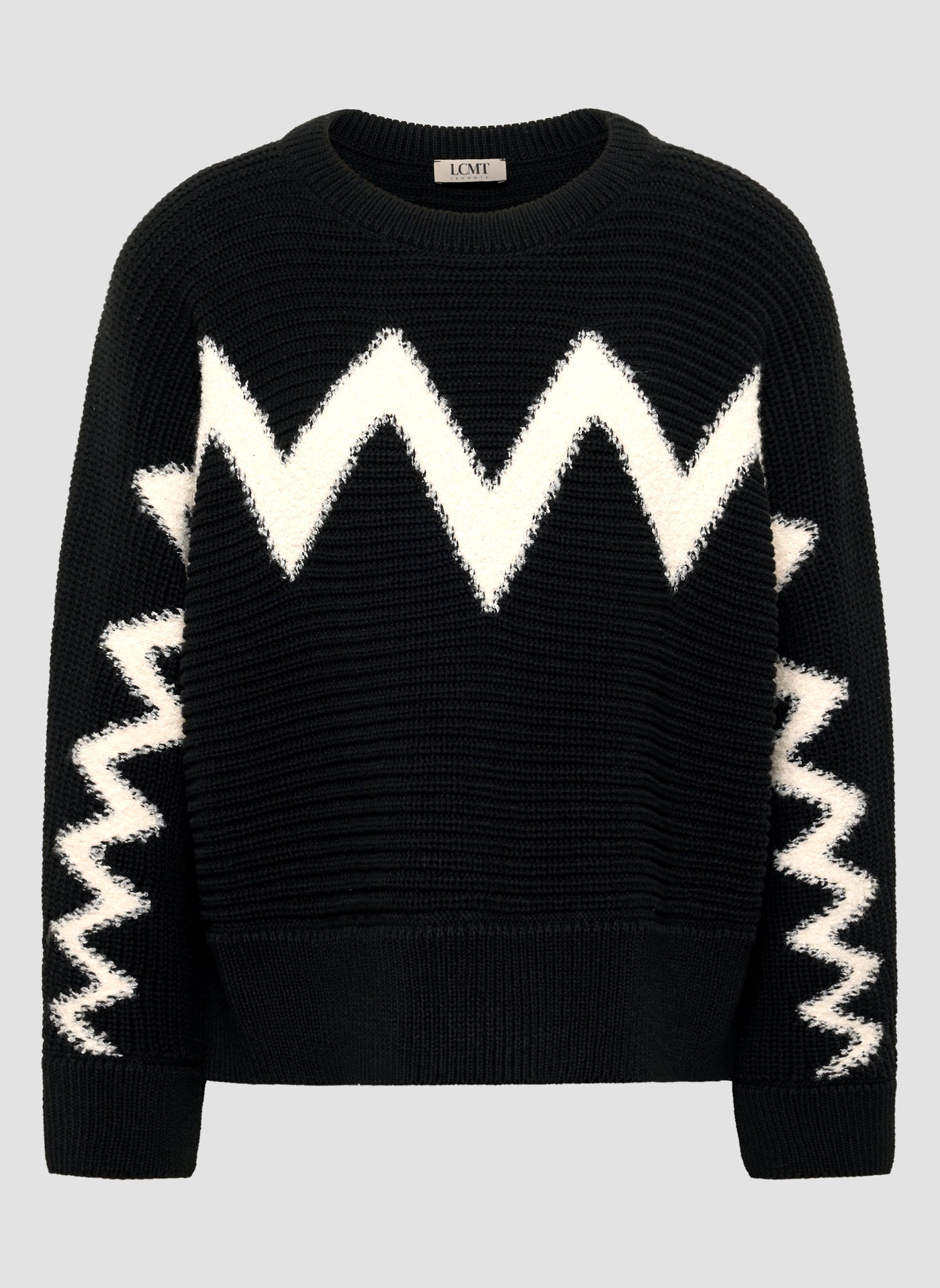 Strickpullover - Zebra Noir
