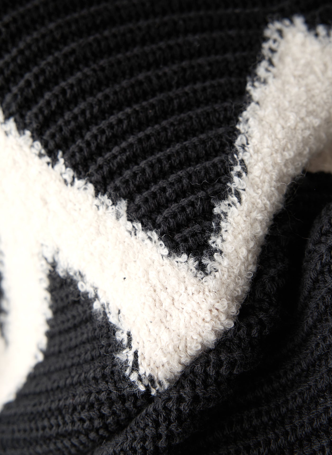 Strickpullover - Zebra Noir