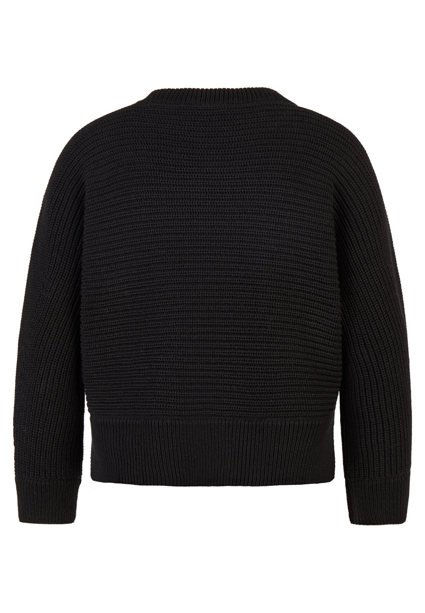 Strickpullover - Zebra Noir