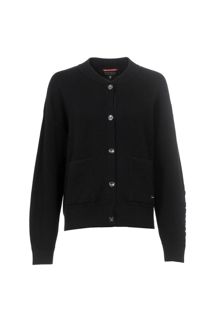 Strickjacke - Stehkragen