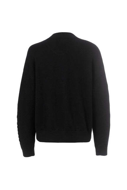 Strickjacke - Stehkragen