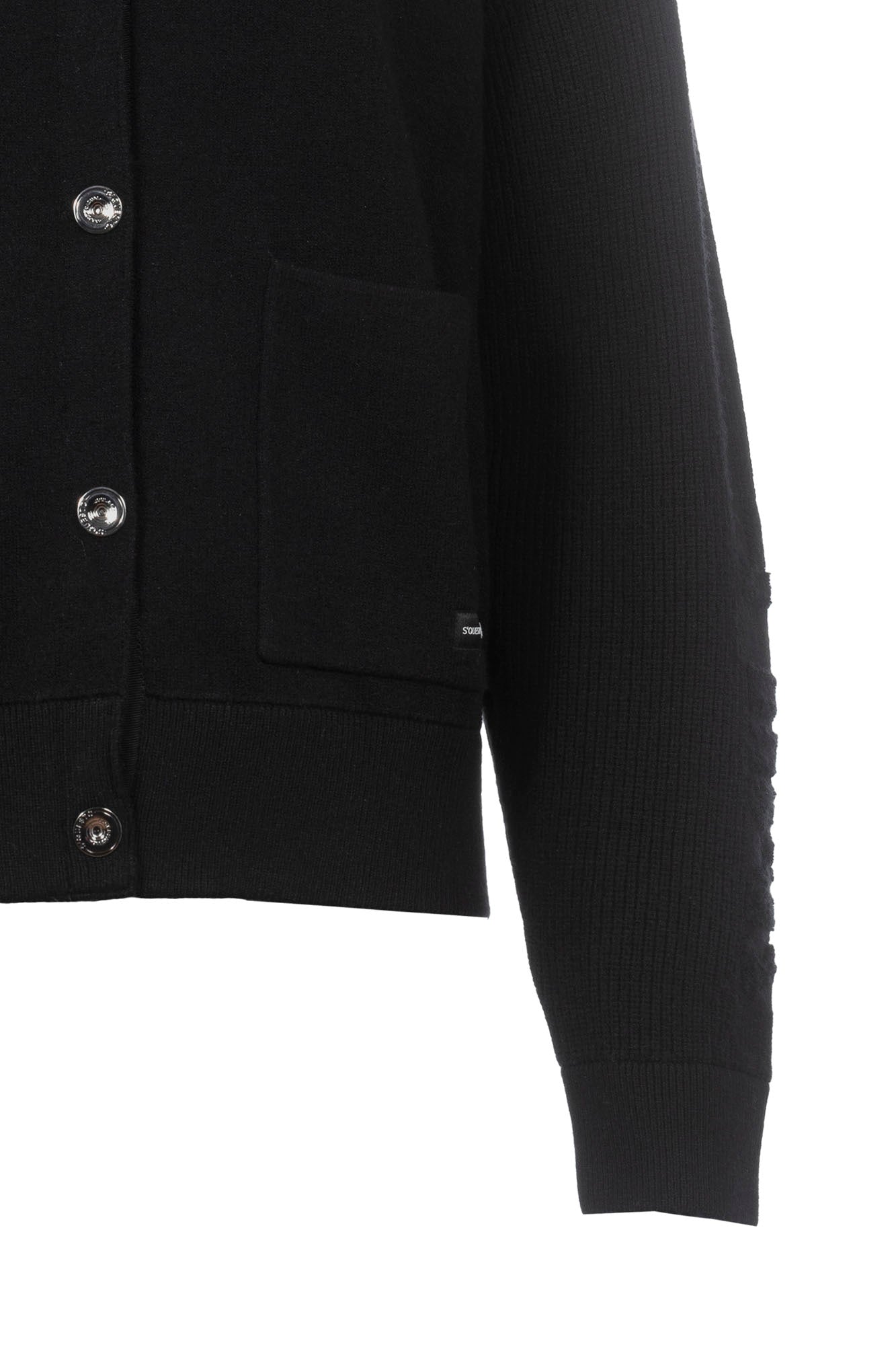 Strickjacke - Stehkragen