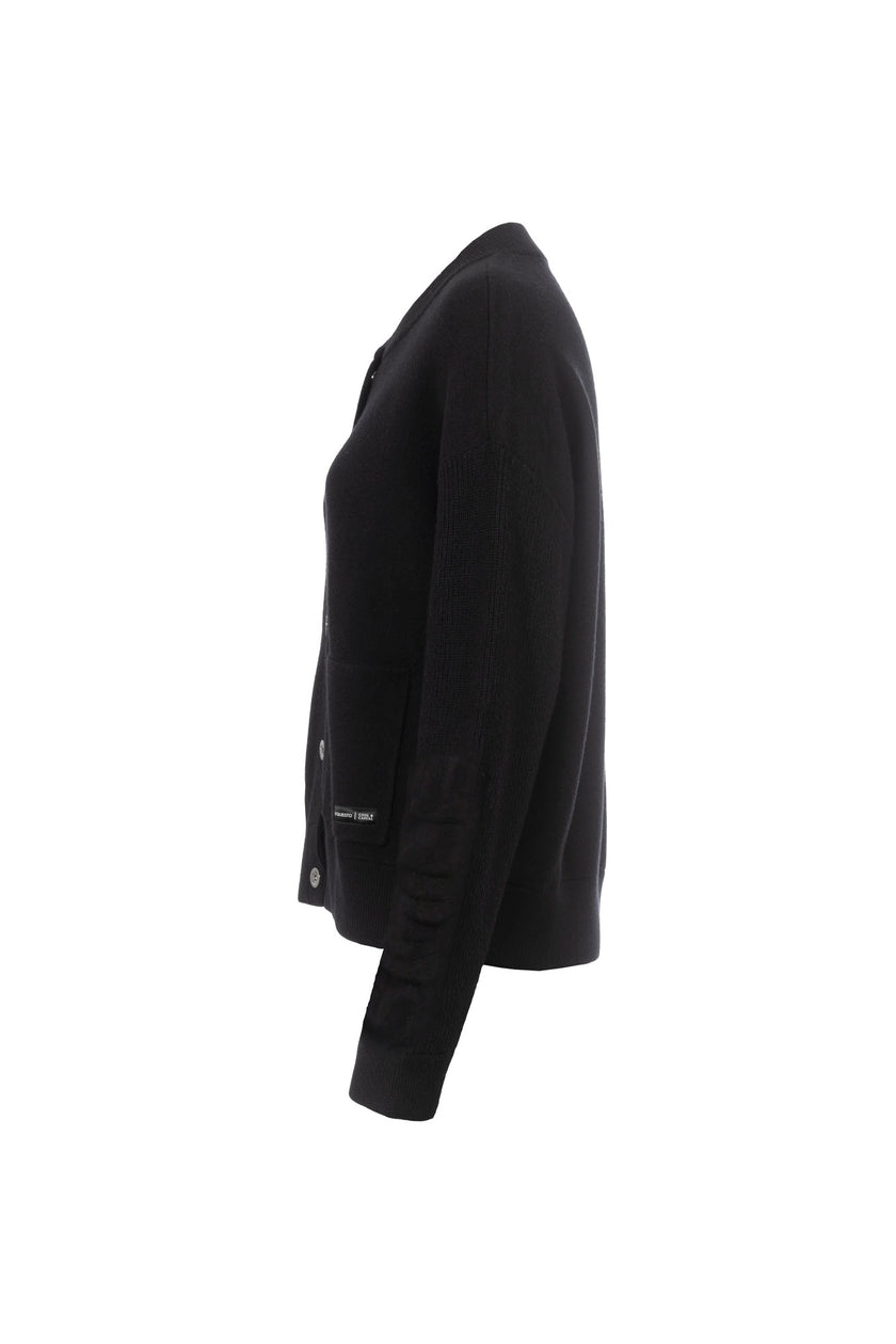 Strickjacke - Stehkragen