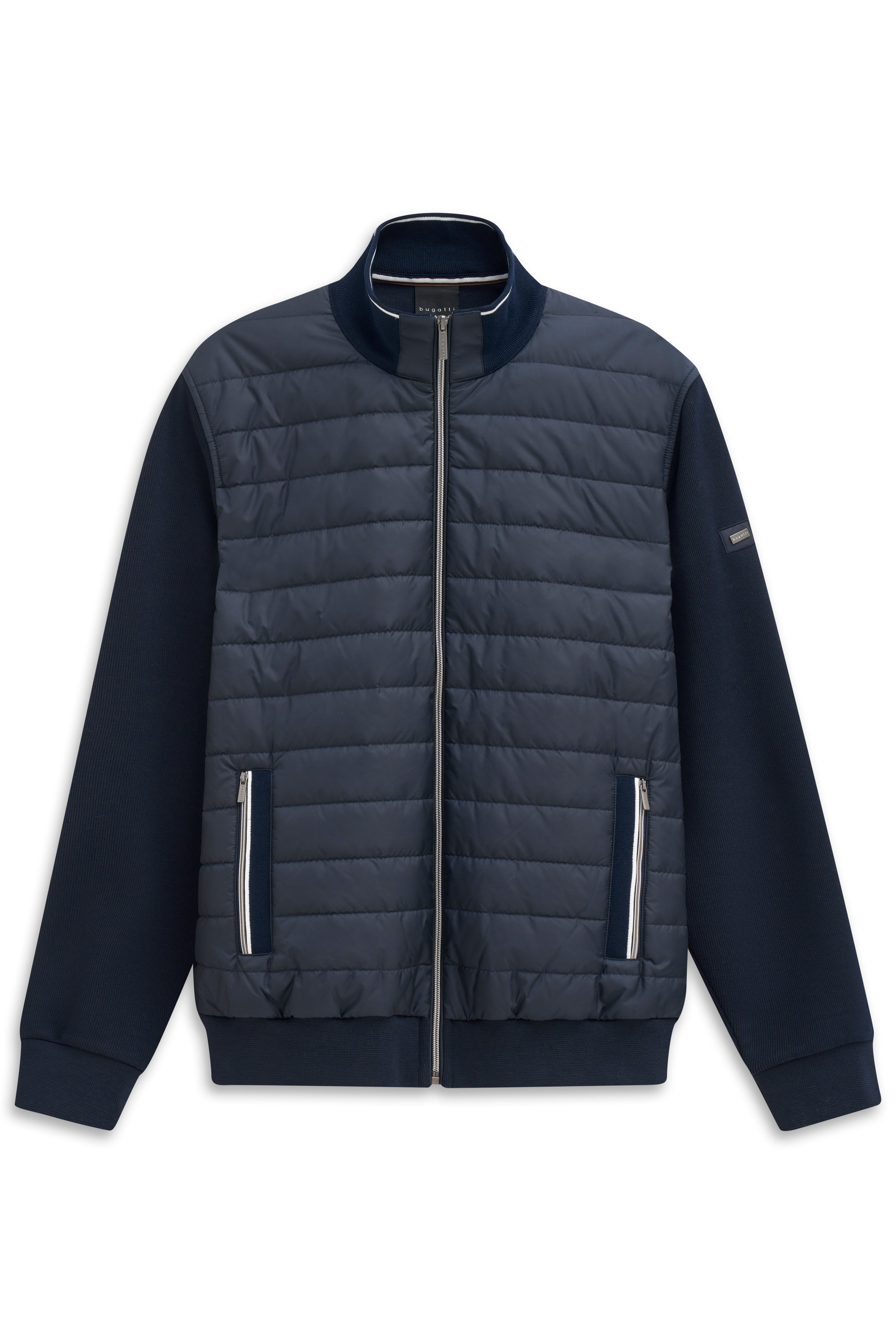 Sweatjacke - Steppeinsätze