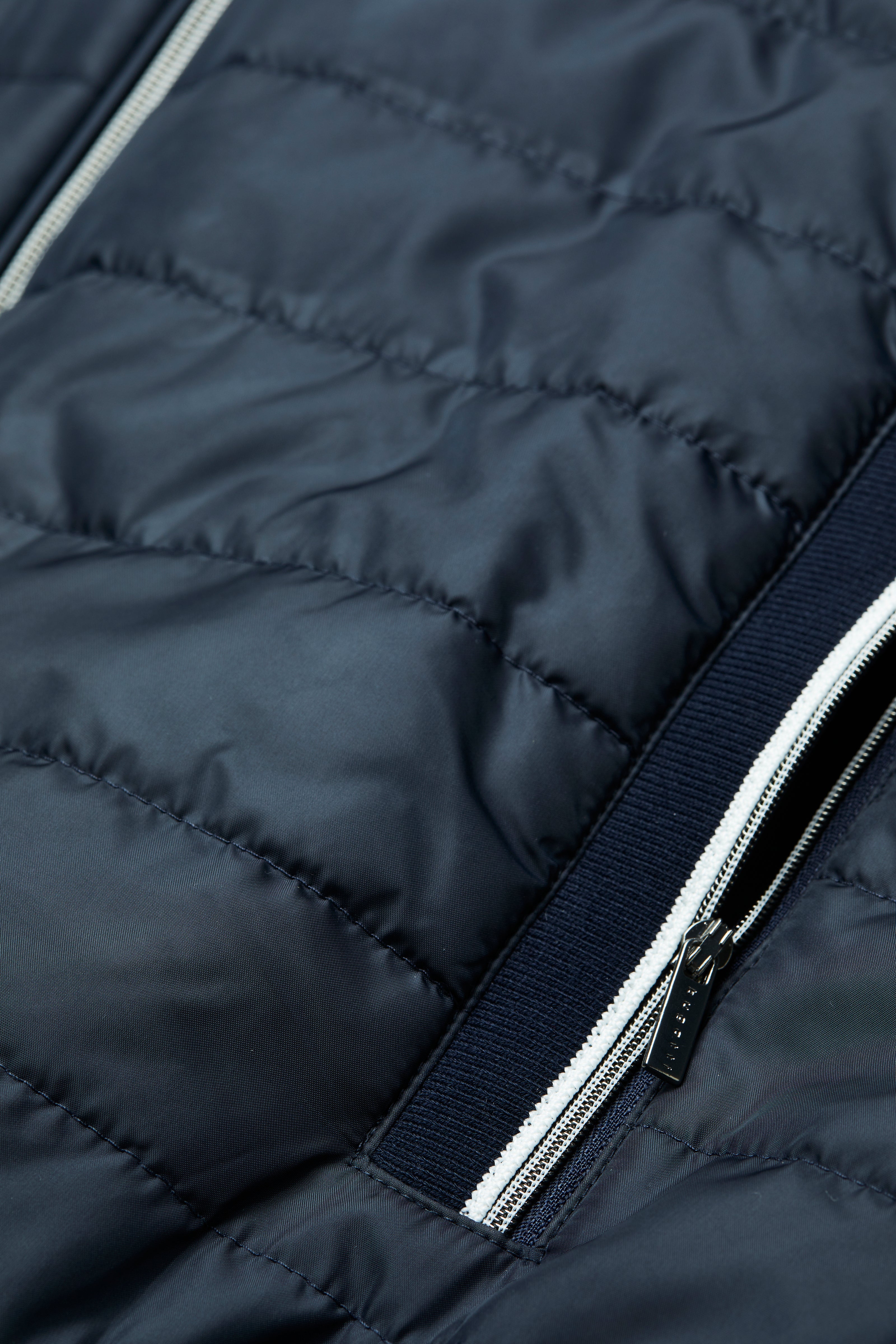 Sweatjacke - Steppeinsätze