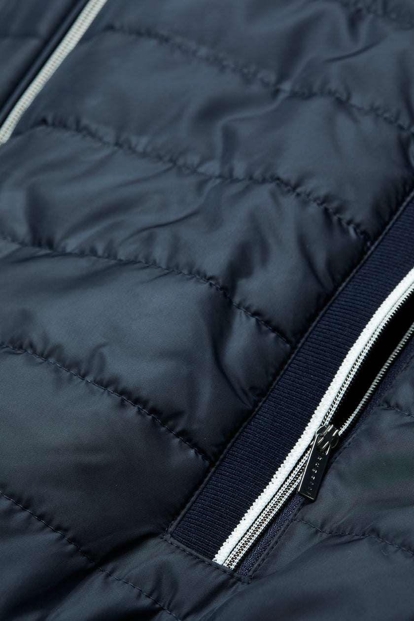 Sweatjacke - Steppeinsätze