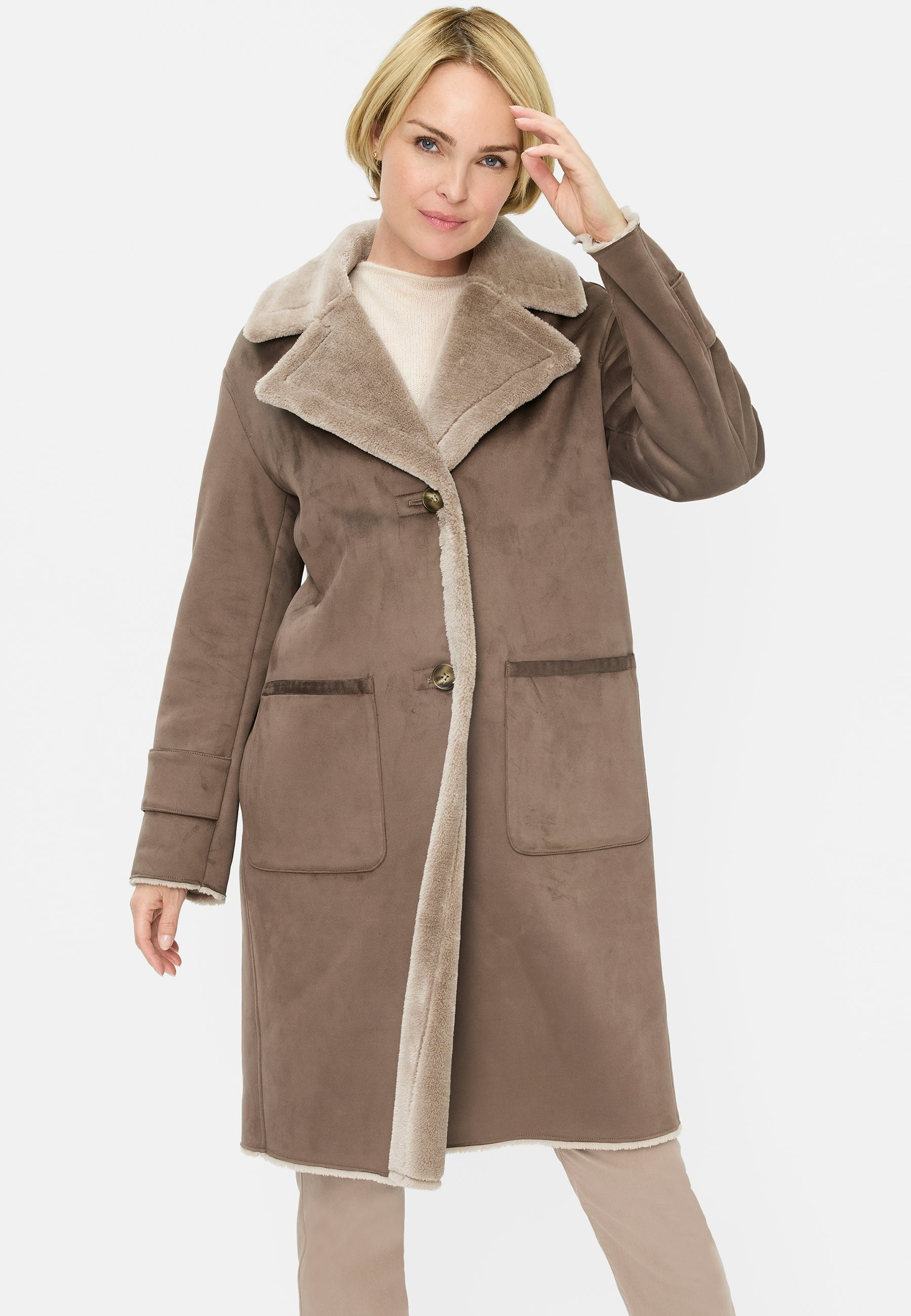 Kurzmantel - Webpelz