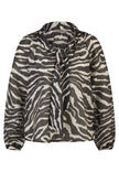 Schluppenbluse - Zebra Noir