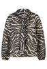 Schluppenbluse - Zebra Noir