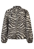 Schluppenbluse - Zebra Noir