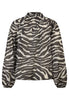 Schluppenbluse - Zebra Noir