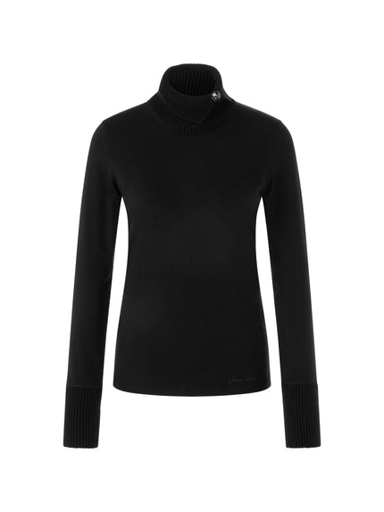 Longsleeve  - Strickkragen