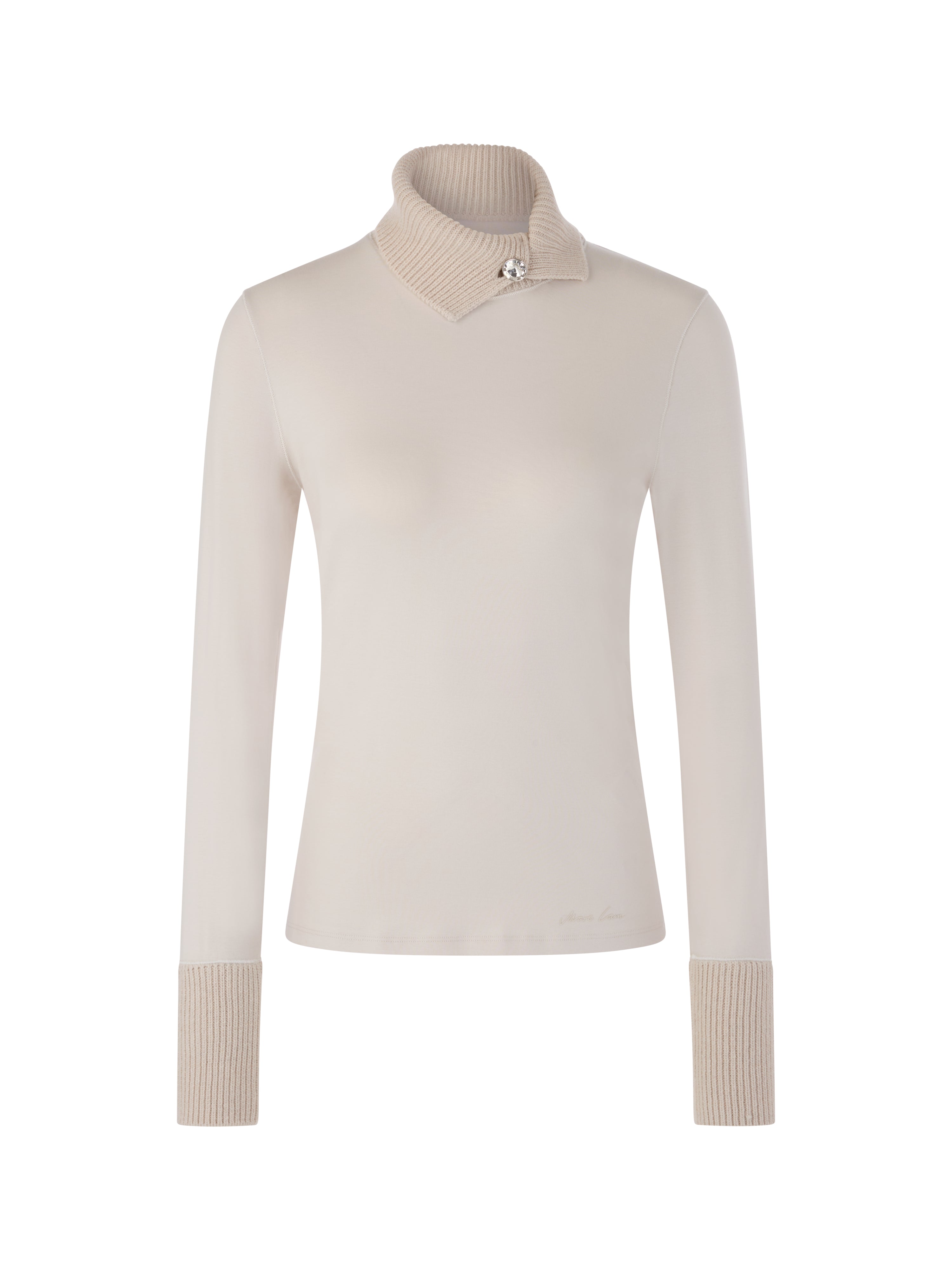 Longsleeve  - Strickkragen