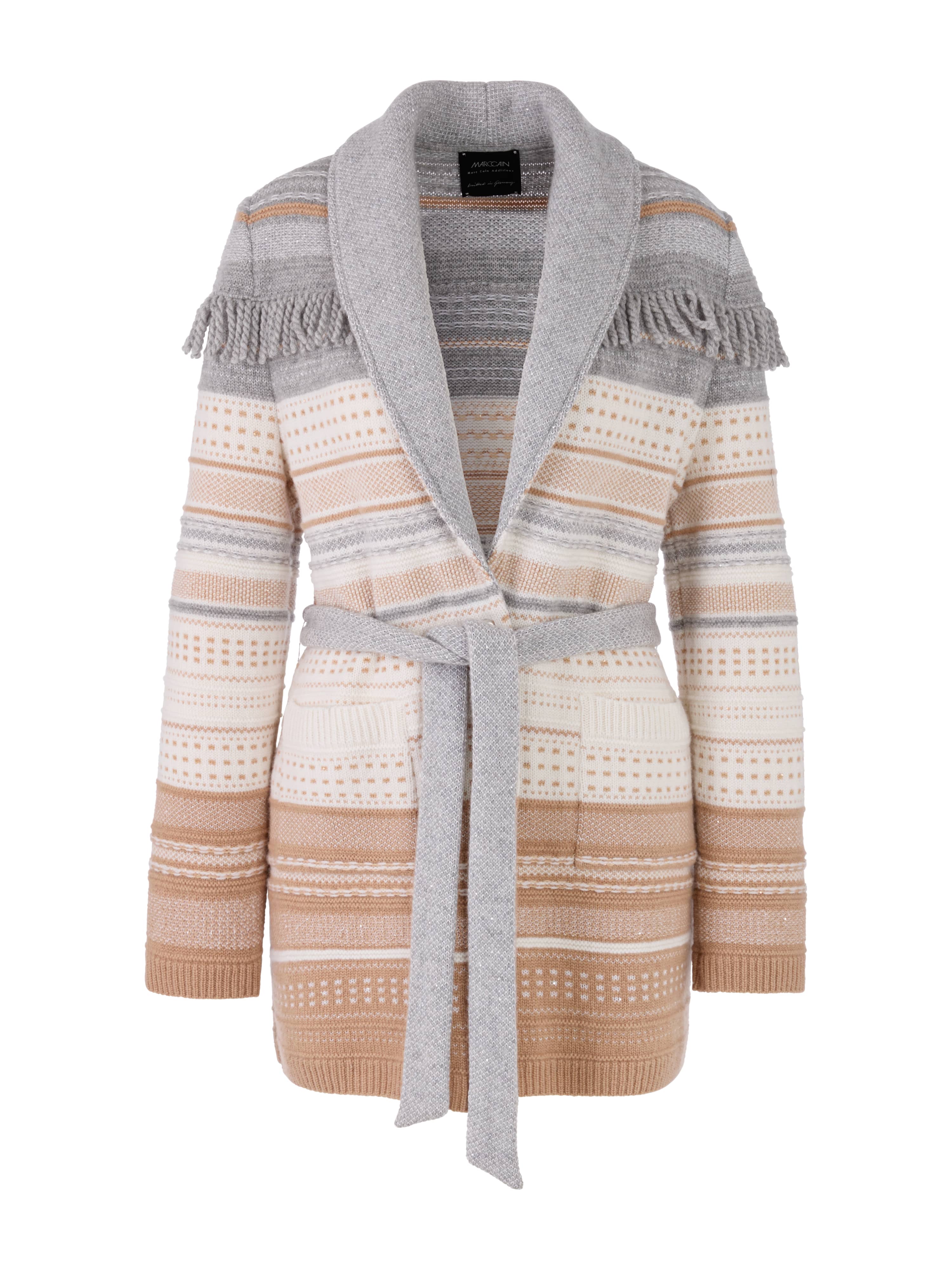 Strickcardigan - Fransen