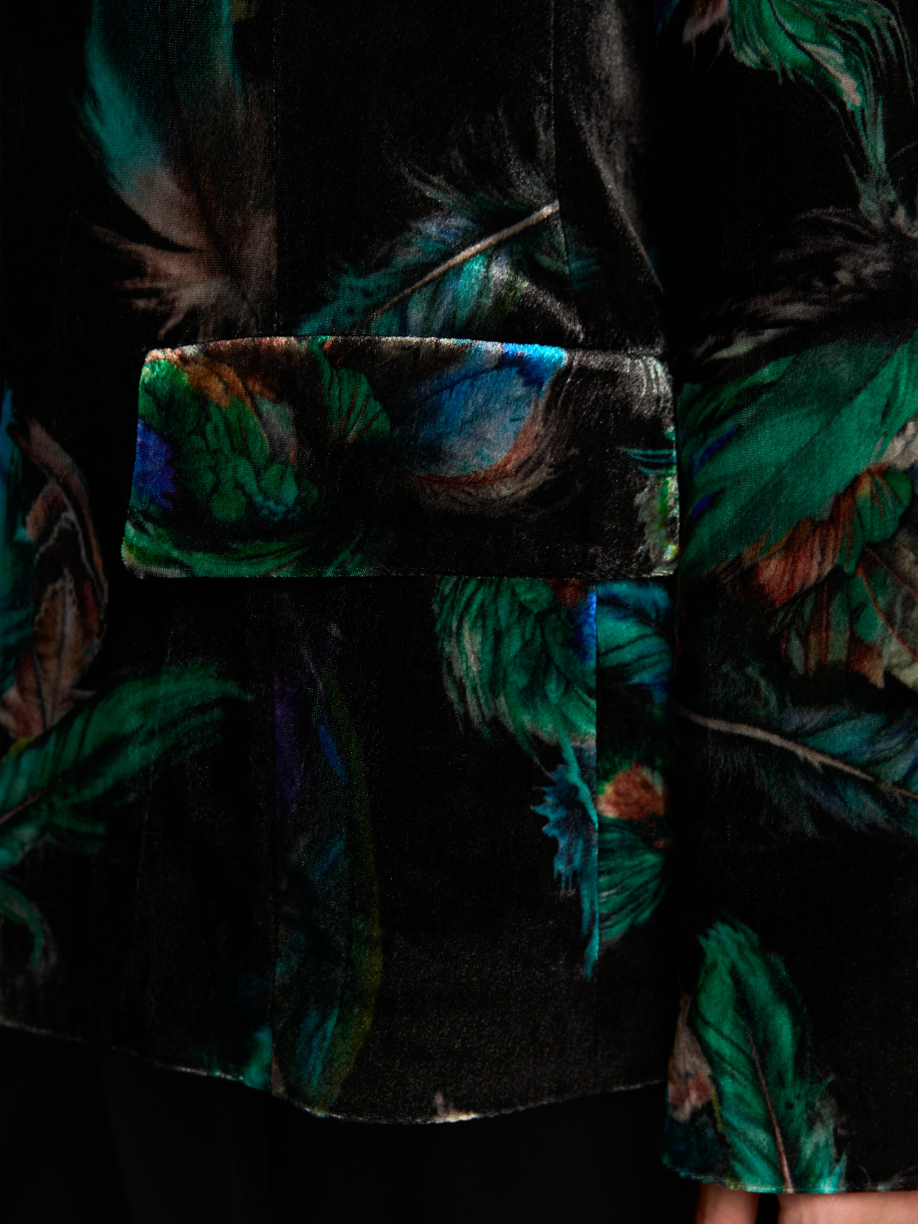 Samtblazer - Federnprint