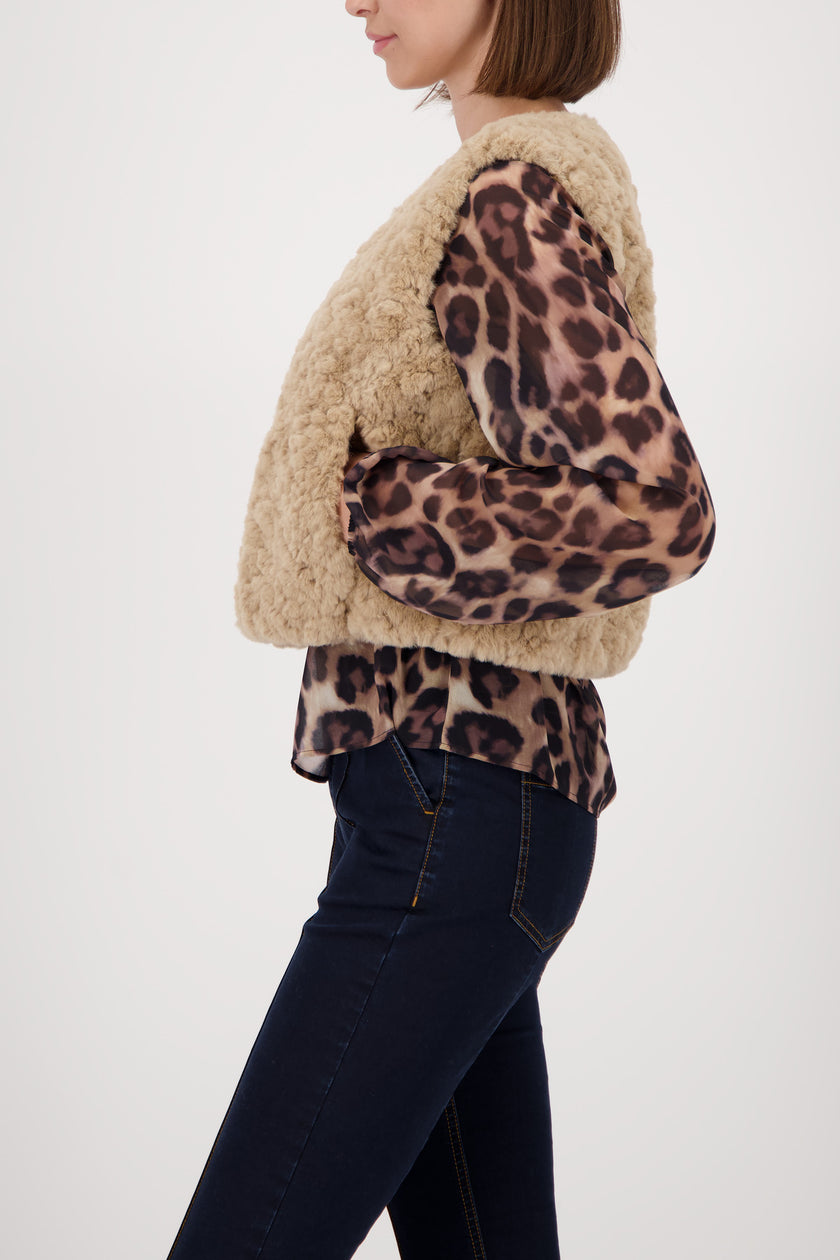 Weste - Teddyplüsch