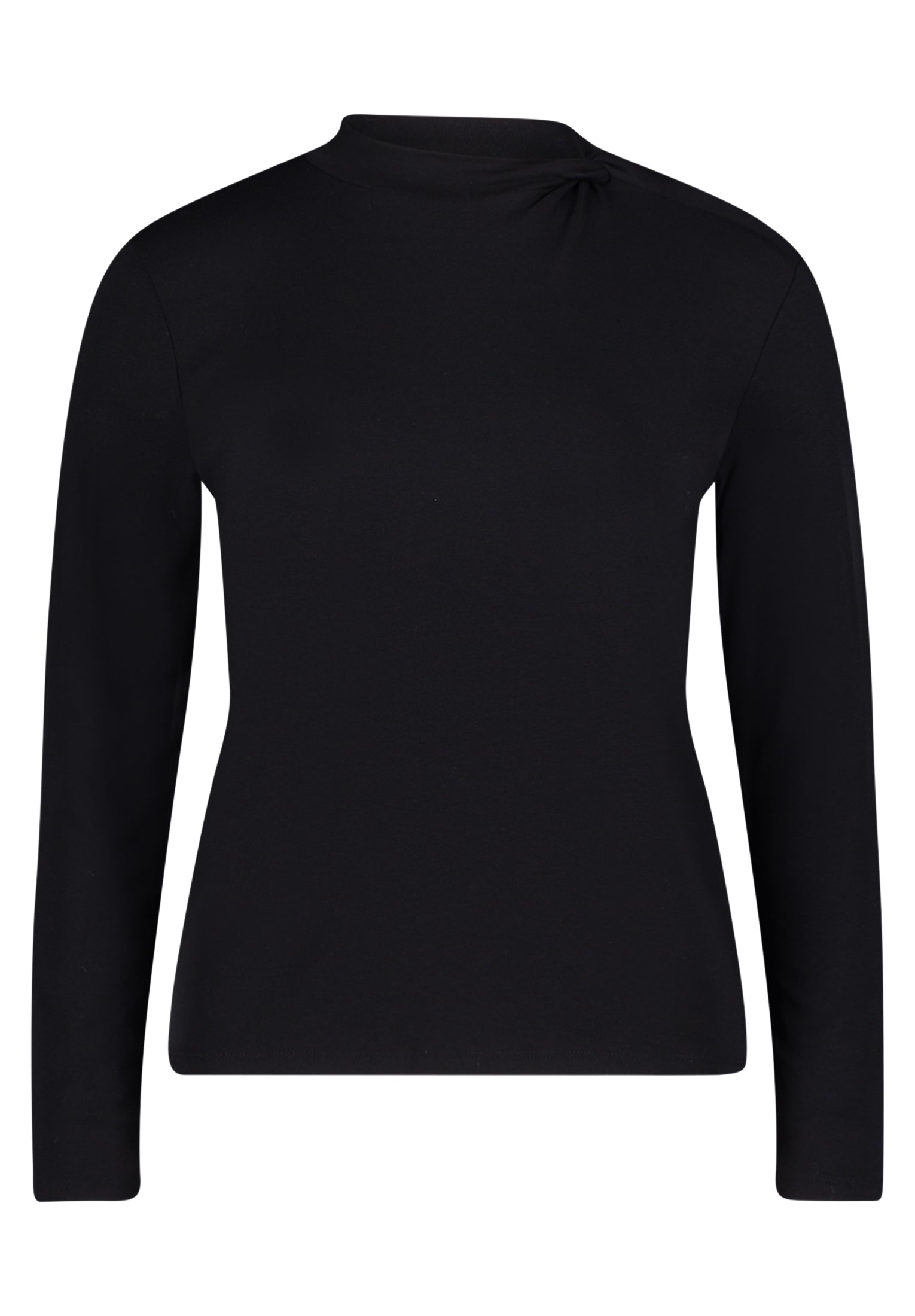 Langarmshirt - Stehkragen