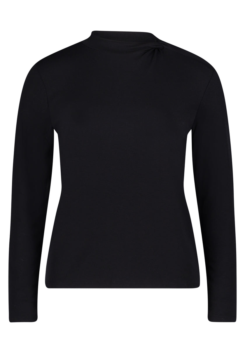 Langarmshirt - Stehkragen