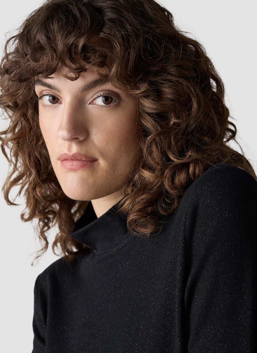 Langarmshirt - Zebra Noir