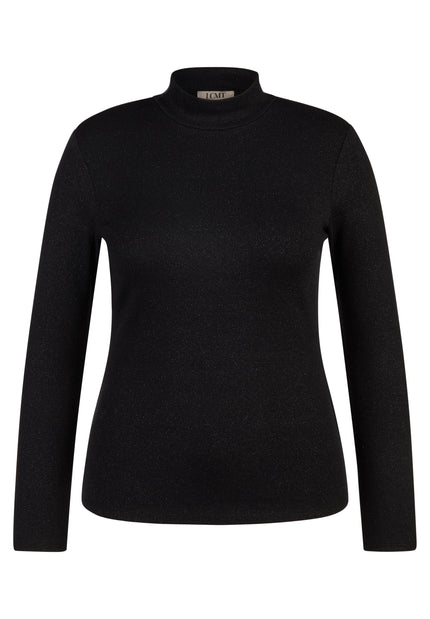 Langarmshirt - Zebra Noir