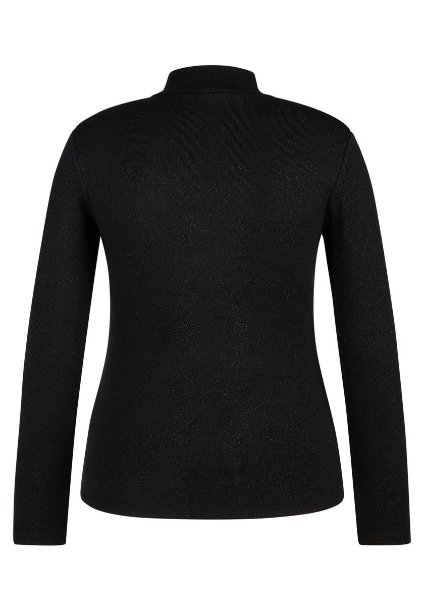 Langarmshirt - Zebra Noir