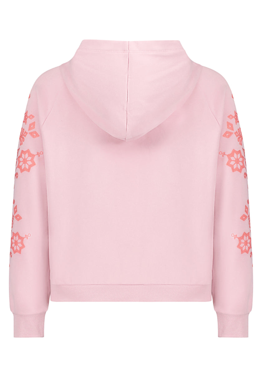 Hoodie - Ärmelstickerei