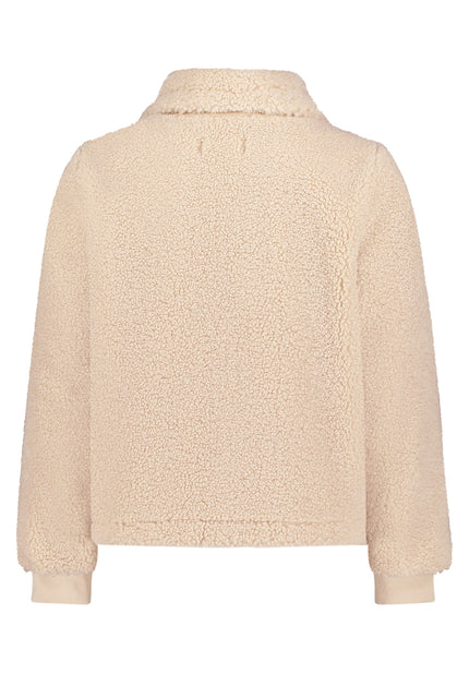 Plüschjacke - Stehkragen