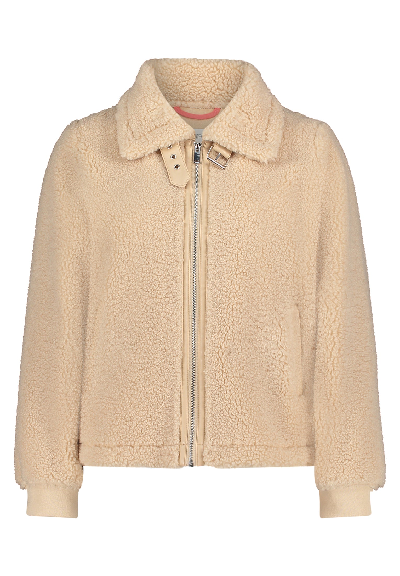 Plüschjacke - Stehkragen