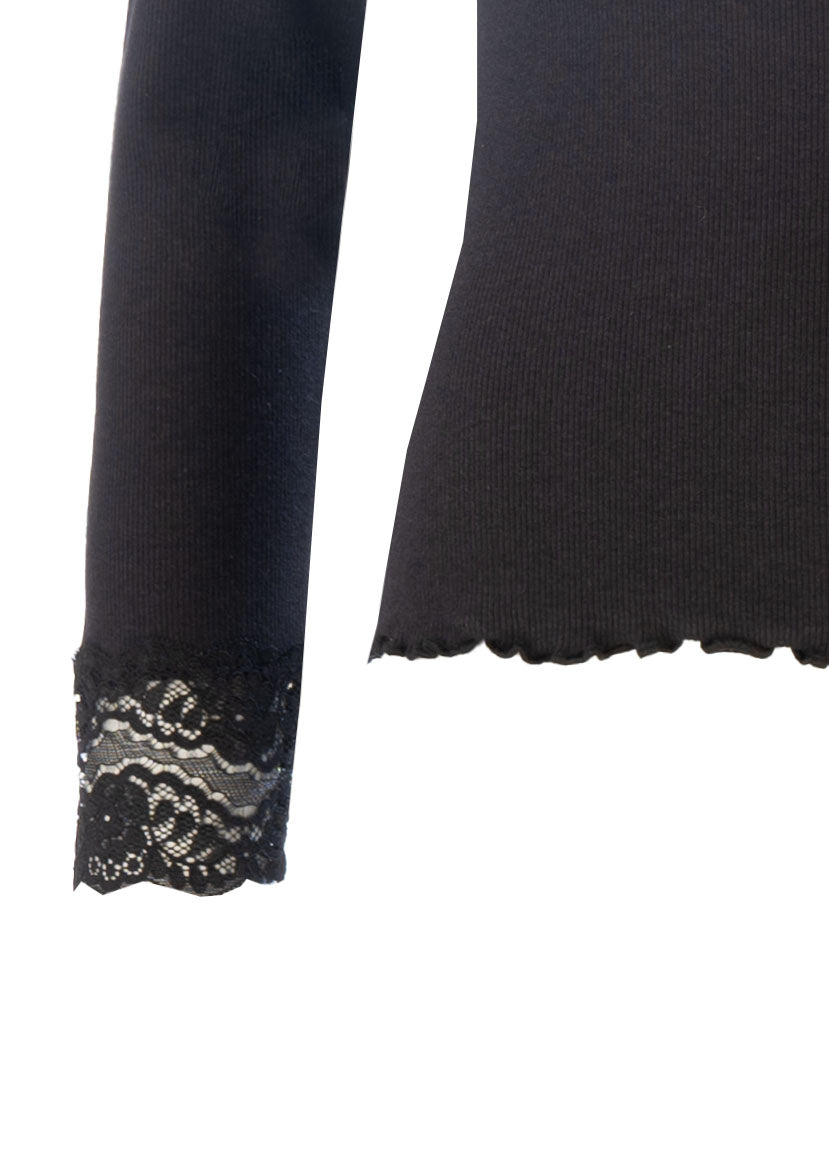 T-Shirt - Spitzenbesatz