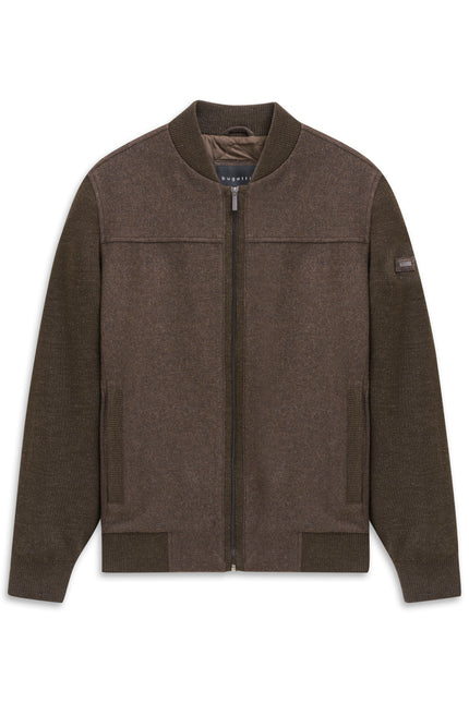 Strickjacke - Collegekragen