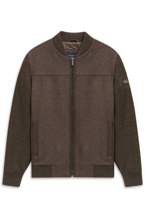 Strickjacke - Collegekragen