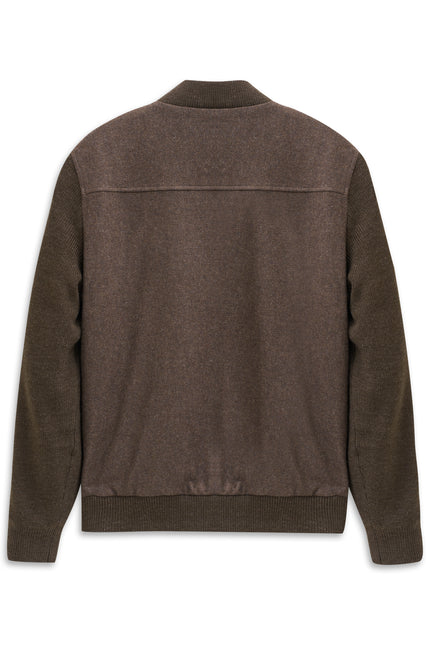 Strickjacke - Collegekragen