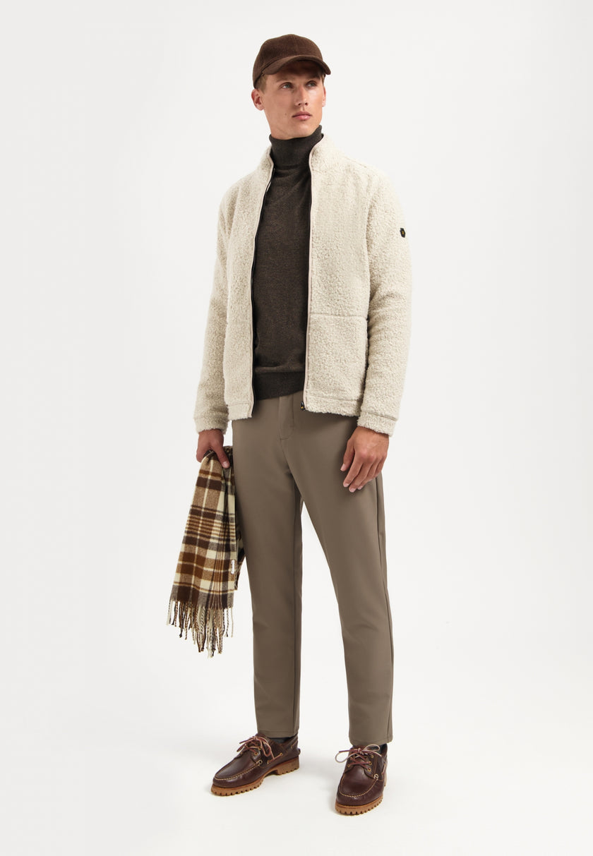 Sweatjacke - Teddyplüsch